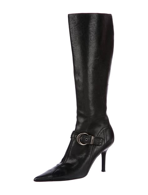 dior knee high boots